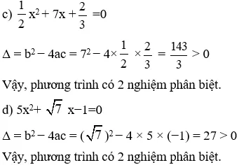 Giải Toán 9 VNEN Bài 4: Công thức nghiệm của phương trình bậc hai | Giải bài tập Toán 9 VNEN hay nhất Bai 4 Cong Thuc Nghiem Cua Pt Bac 2 A25