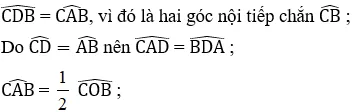 Giải Toán 9 VNEN Bài 4: Góc nội tiếp | Giải bài tập Toán 9 VNEN hay nhất Bai 4 Goc Noi Tiep A23