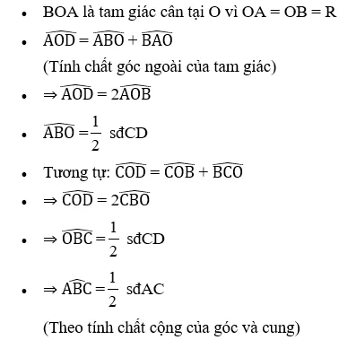 Giải Toán 9 VNEN Bài 4: Góc nội tiếp | Giải bài tập Toán 9 VNEN hay nhất Bai 4 Goc Noi Tiep A27