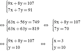 Giải Toán 9 VNEN Bài 5: Giải toán bằng cách lập hệ phương trình | Giải bài tập Toán 9 VNEN hay nhất Bai 5 Giai Toan Bang He Phuong Trinh A14