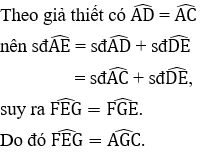 Giải Toán 9 VNEN Bài 6: Góc có đỉnh ở bên trong đường tròn - Góc có đỉnh ở bên ngoài đường tròn | Giải bài tập Toán 9 VNEN hay nhất Bai 6 Goc Co Dinh O Ben Trong Duong Tron A64