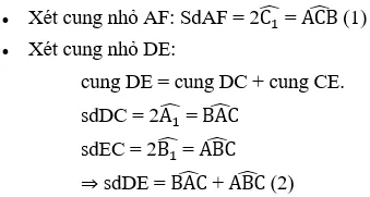 Giải Toán 9 VNEN Bài 6: Góc có đỉnh ở bên trong đường tròn - Góc có đỉnh ở bên ngoài đường tròn | Giải bài tập Toán 9 VNEN hay nhất Bai 6 Goc Co Dinh O Ben Trong Duong Tron A67