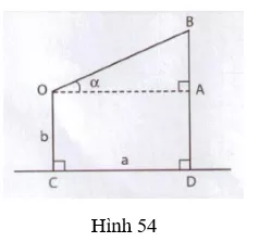 Giải Toán 9 VNEN Bài 7: Ứng dụng thực tế các tỉ số lượng giác của góc nhọn | Giải bài tập Toán 9 VNEN hay nhất Bai 7 Ung Dung Thuc Te Cac Ti So Luong Giac Cua Goc Nhon 1