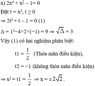 Giải Toán 9 VNEN Bài 8: Phương trình quy về phương trình bậc hai | Giải bài tập Toán 9 VNEN hay nhất Bai 8 Phuong Trinh Quy Ve Pt Bac 2 A12