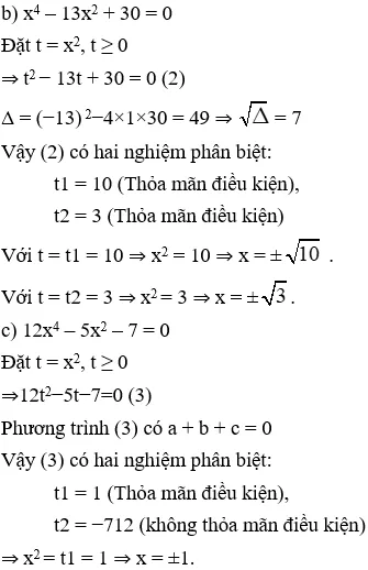 Giải Toán 9 VNEN Bài 8: Phương trình quy về phương trình bậc hai | Giải bài tập Toán 9 VNEN hay nhất Bai 8 Phuong Trinh Quy Ve Pt Bac 2 A13