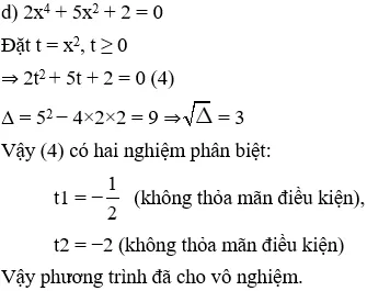 Giải Toán 9 VNEN Bài 8: Phương trình quy về phương trình bậc hai | Giải bài tập Toán 9 VNEN hay nhất Bai 8 Phuong Trinh Quy Ve Pt Bac 2 A14