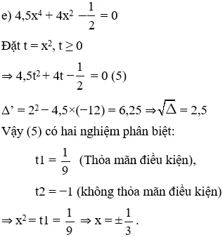 Giải Toán 9 VNEN Bài 8: Phương trình quy về phương trình bậc hai | Giải bài tập Toán 9 VNEN hay nhất Bai 8 Phuong Trinh Quy Ve Pt Bac 2 A15