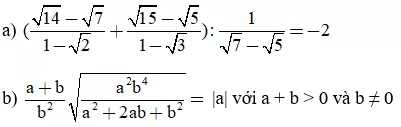 Giải Toán 9 VNEN Bài 8: Rút gọn biểu thức chứa căn bậc hai | Giải bài tập Toán 9 VNEN hay nhất Bai 8 Rut Gon Bieu Thuc Chua Can Bac Hai 18