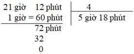 Bài tập Chia số đo thời gian với một số Toán lớp 5 có lời giải Bai Tap Chia So Do Thoi Gian Voi Mot So 2