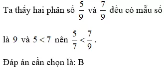 Bài tập Ôn tập So sánh hai phân số Toán lớp 5 có lời giải Bai Tap On Tap So Sanh Hai Phan So 4