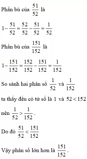 Bài tập Ôn tập So sánh hai phân số (tiếp theo) Toán lớp 5 có lời giải Bai Tap On Tap So Sanh Hai Phan So Tiep Theo 13