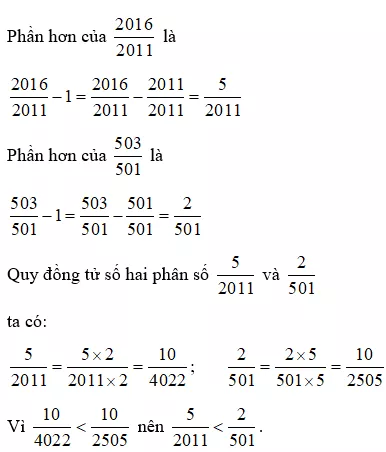 Bài tập Ôn tập So sánh hai phân số (tiếp theo) Toán lớp 5 có lời giải Bai Tap On Tap So Sanh Hai Phan So Tiep Theo 19