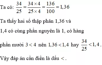 Bài tập Số thập phân bằng nhau. So sánh số thập phân Toán lớp 5 có lời giải Bai Tap So Thap Phan Bang Nhau So Sanh So Thap Phan 2