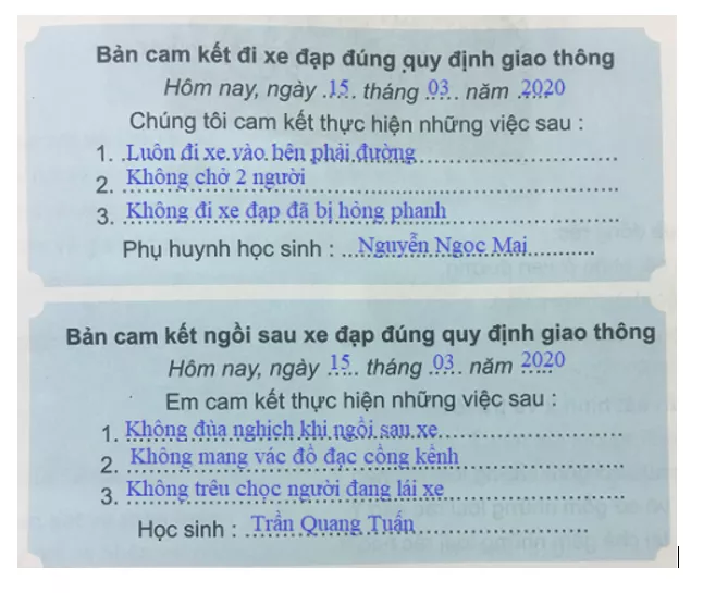 Tự nhiên và xã hội 3 Bài 15: An toàn khi đi xe đạp | Hay nhất Giải bài tập Tự nhiên và xã hội 3 VNEN Bai 15 An Toan Khi Di Xe Dap 4