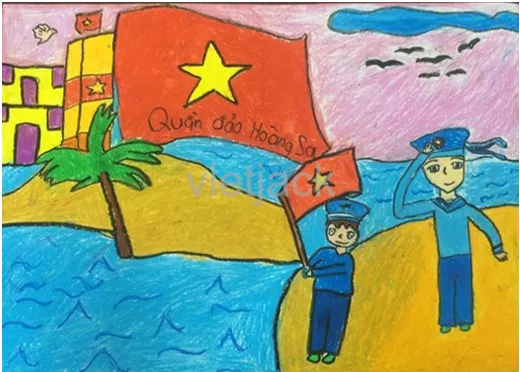 Vẽ một số bức tranh với chủ đề “Tự hào là công dân nước Việt Nam Van Dung 2 Trang 51 Gdcd Lop 6 Canh Dieu 2
