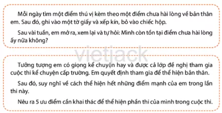 Chọn và thực hiện một trong các gợi ý sau Van Dung 2 Trang 34 Gdcd Lop 6 Chan Troi Sang Tao