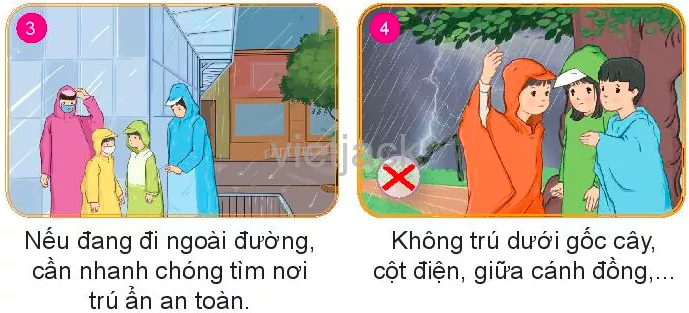 Nếu là Hoa trong trường hợp trên, em sẽ lựa chọn cách nào dưới đây để thoát khỏi nguy hiểm Kham Pha 2 Trang 31 3 Gdcd Lop 6 Ket Noi Tri Thuc