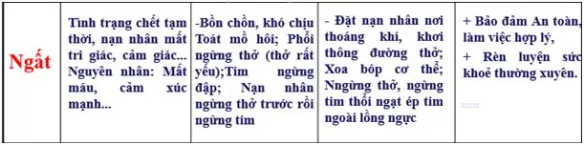 Trình bày nguyên nhân, triệu chứng, cấp cứu ban đầu và các biện pháp đề phòng Trinh Bay Nguyen Nhan Trieu Chung Cap Cuu Ban Dau Va Cac Bien Phap