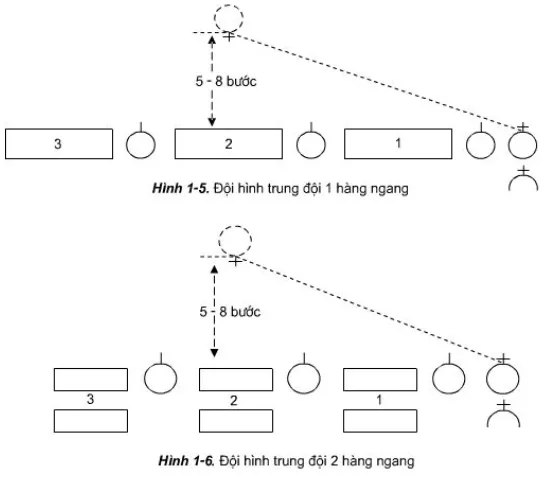 Thực hiện các bước chỉ huy đội hình trung đội 1,2 và 3 hàng ngang Thuc Hien Cac Buoc Chi Huy Doi Hinh Trung Doi 1 2 Va 3 Hang Ngang