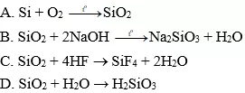 Trắc nghiệm Hóa học 9 Bài 30 (có đáp án): Silic. Công nghiệp silicat Bai Tap Bai 30 Silic Cong Nghiep Silicat A03