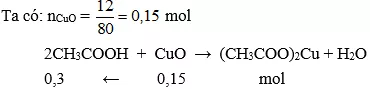 Trắc nghiệm Hóa học 9 Bài 45 (có đáp án): Axit axetic Bai Tap Bai 45 Axit Axetic A04