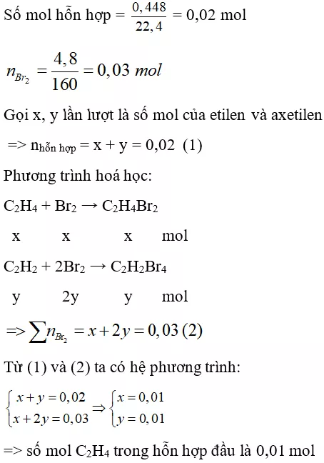 Trắc nghiệm Hóa học 9 Bài 38 (có đáp án): Axetilen (phần 2) Trac Nghiem Bai 38 Axetilen 8