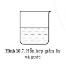 Cho một thìa nhỏ giấm ăn vào nước. Hỗn hợp tạo thành Cho Mot Thia Nho Giam An Vao Nuoc Hon Hop Tao Thanh