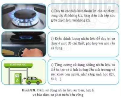 Nêu các cách sử dụng nhiên liệu an toàn, hiệu quả và bảo đảm sự phát triển bền vững Neu Cac Cach Su Dung Nhien Lieu An Toan Hieu Qua Va Bao Dam