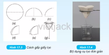 Lọc nước từ hỗn hợp nước lẫn đất Hoat Dong 1 Trang 61 Bai 17 Khoa Hoc Tu Nhien Lop 6 Ket Noi 1