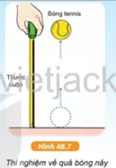 Quả bóng nảy: - Chuẩn bị: 1 quả bóng tennis hoặc bóng cao su, thước dây  Hoat Dong 3 Trang 170 Bai 48 Khoa Hoc Tu Nhien Lop 6 Ket Noi 1