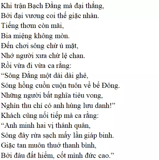 Bài thơ Phú sông Bạch Đằng - nội dung, dàn ý phân tích, bố cục, tác giả | Ngữ văn lớp 10 Phu Song Bach Dang 4