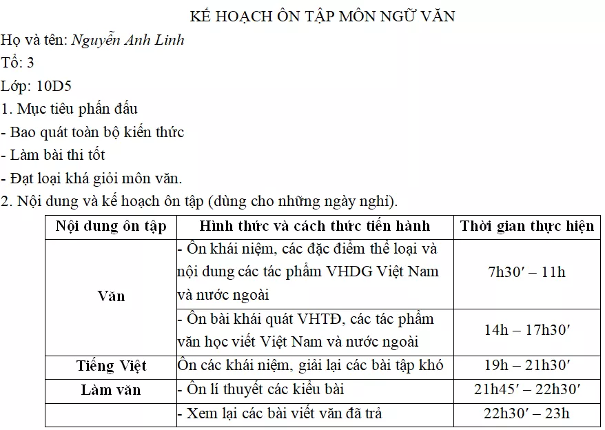 Trắc nghiệm bài Lập kế hoạch cá nhân có đáp án - Ngữ văn lớp 10 Trac Nghiem Lap Ke Hoach Ca Nhan 1