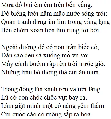 Bài thơ Chiều xuân - nội dung, dàn ý phân tích, bố cục, tác giả | Ngữ văn lớp 11 Chieu Xuan