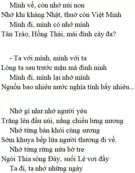 Bài thơ Việt Bắc - nội dung, dàn ý phân tích, bố cục, tác giả | Ngữ văn lớp 12 Viet Bac 1