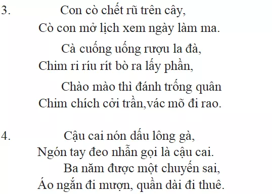 Những câu hát châm biếm - nội dung, dàn ý phân tích, giá trị | Ngữ văn lớp 7 Nhung Cau Hat Cham Biem 1
