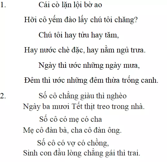 Những câu hát châm biếm - nội dung, dàn ý phân tích, giá trị | Ngữ văn lớp 7 Nhung Cau Hat Cham Biem