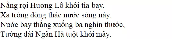 Bài thơ Xa ngắm thác núi Lư - nội dung, dàn ý, giá trị, bố cục, tác giả | Ngữ văn lớp 7 Xa Ngam Thac Nui Lu 2