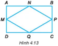 Quan sát Hình 4.13 và kiểm tra xem tứ giác MNPQ có là hình thoi không Bai 4 15 Trang 69 Sbt Toan Lop 6 Tap 1 Ket Noi