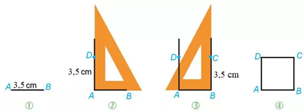 Vẽ hình theo yêu cầu sau: a) Hình vuông có độ dài cạnh bằng 3, 5cm Bai 4 29 Trang 76 Sbt Toan Lop 6 Tap 1 Ket Noi