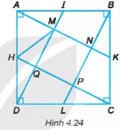 Quan sát Hình 4.24: a) Kiểm tra xem tứ giác MNPQ có là hình vuông không Bai 4 31 Trang 77 Sbt Toan Lop 6 Tap 1 Ket Noi