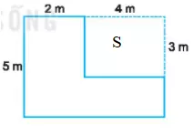 Một mảnh sân nhà có hình dạng và kích thước như Hình 4.26. a) Tính diện tích Bai 4 33 Trang 77 Sbt Toan Lop 6 Tap 1 Ket Noi 2