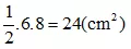 Hình thoi có độ dài hai đường chéo lần lượt là 6cm, 8cm thì diện tích Bai 8 Trang 76 Sbt Toan Lop 6 Tap 1 Ket Noi