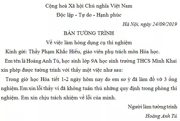 Soạn bài Luyện tập về văn bản tường trình ngắn nhất Luyen Tap Ve Van Ban Tuong Trinh 1