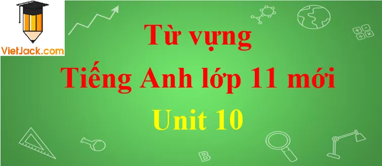 Từ vựng Tiếng Anh lớp 11 mới Tu Vung Tieng Anh 11 Moi Unit 10