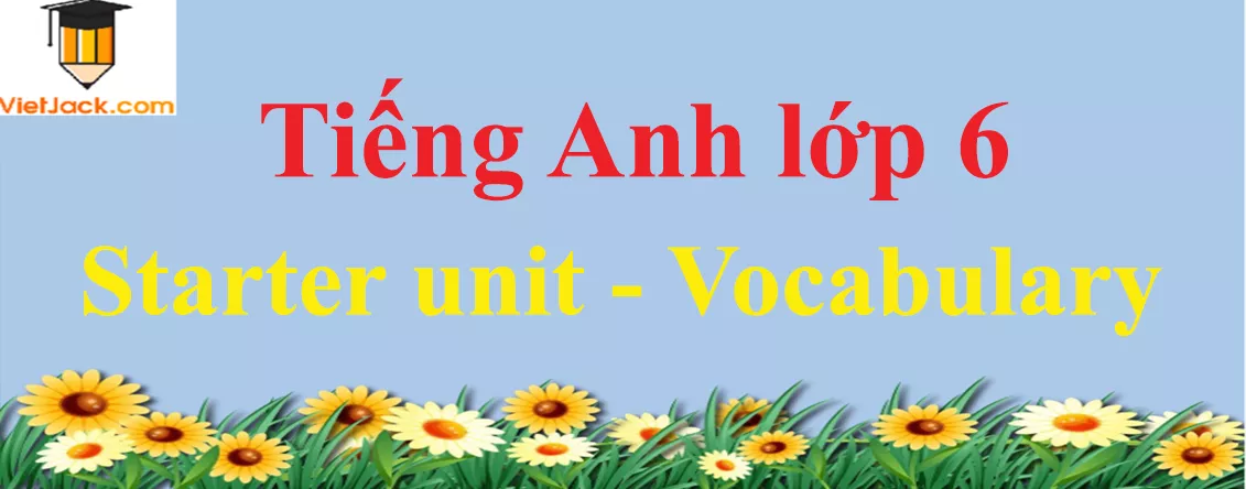 Tiếng Anh lớp 6 Starter unit - Vocabulary Starter Unit Vocabulary Trang 6