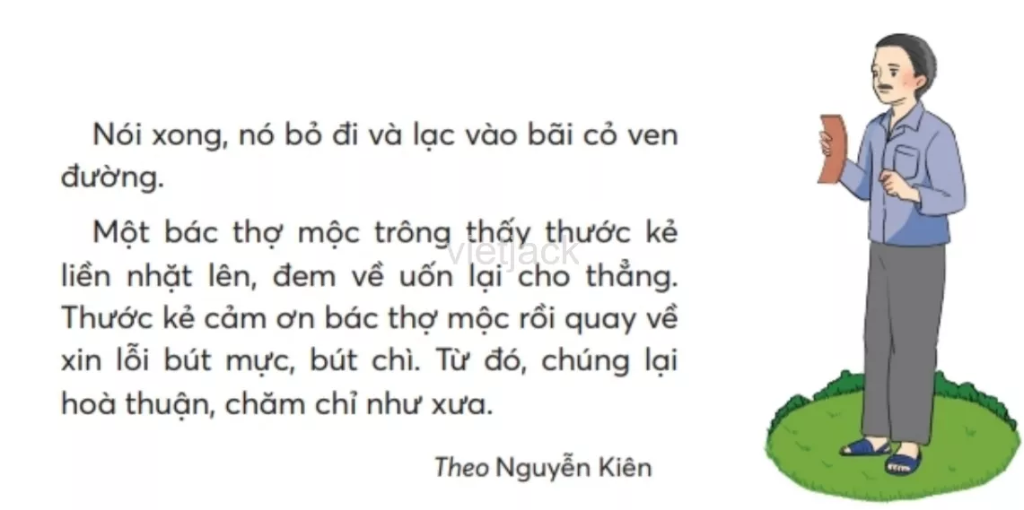 Tiếng Việt lớp 2 Bài 1: Chuyện của thước kẻ trang 114, 115, 116 - Chân trời Bai 1 Chuyen Cua Thuoc Ke 3