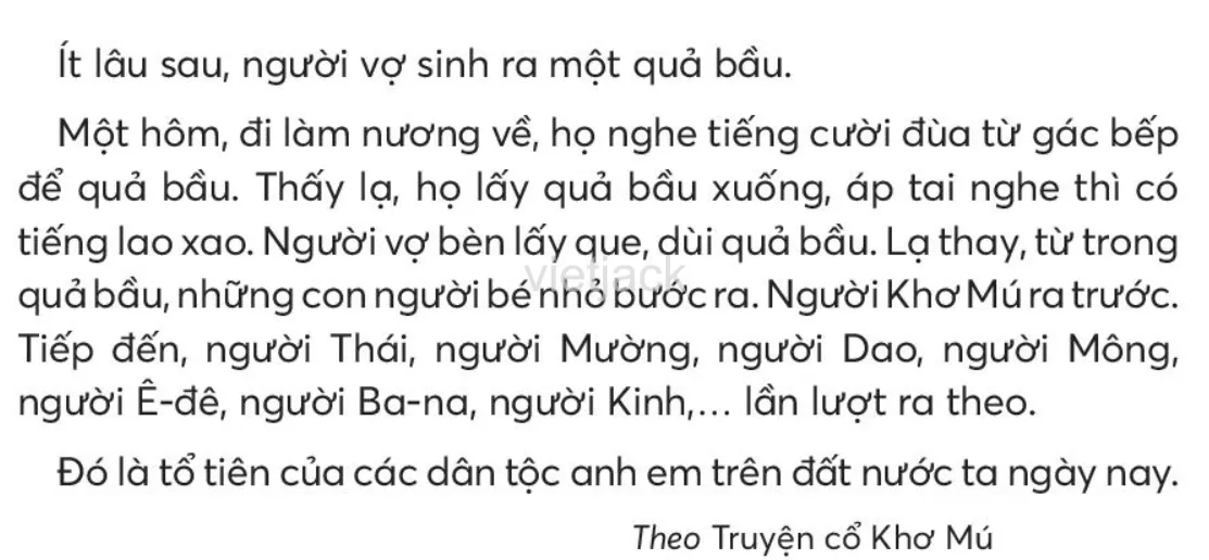 Tiếng Việt lớp 2 Bài 1: Chuyện quả bầu trang 98, 99, 100 - Chân trời Bai 1 Chuyen Qua Bau 2