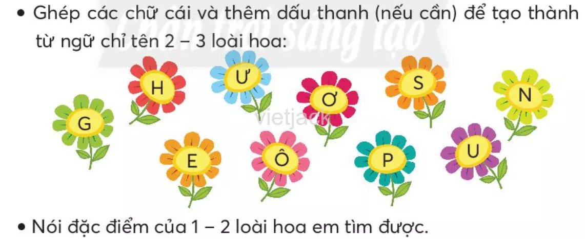 Tiếng Việt lớp 2 Bài 1: Khu vườn tuổi thơ trang 10, 11, 12 - Chân trời Bai 1 Khu Vuon Tuoi Tho 3