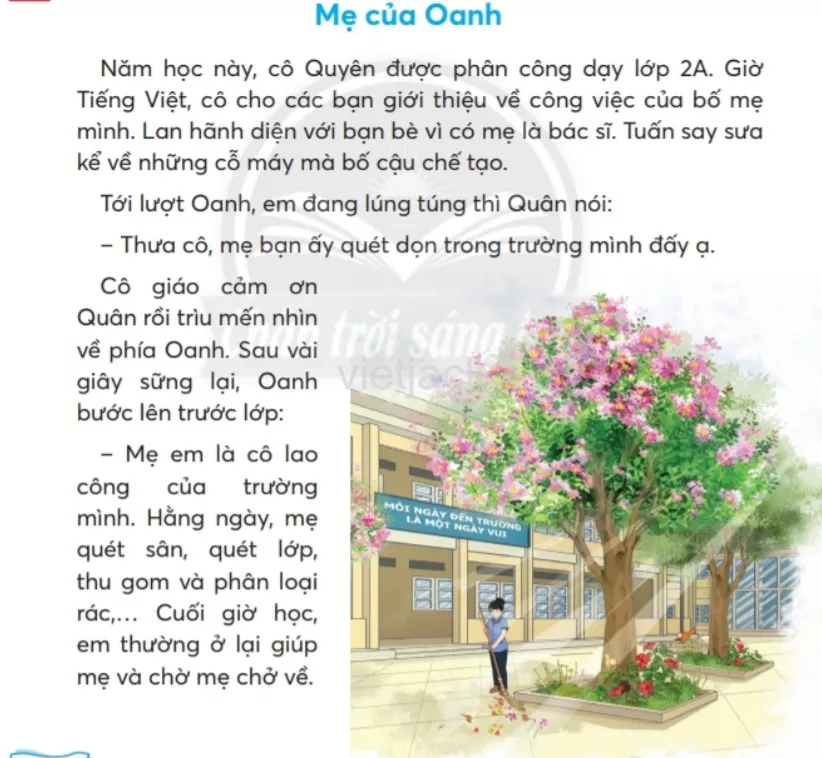 Tiếng Việt lớp 2 Bài 1: Mẹ của Oanh trang 130, 131, 132 - Chân trời Bai 1 Me Cua Oanh 2