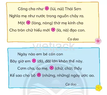 Tiếng Việt lớp 2 Bài 2: Cánh đồng của bố trang 45, 46, 47, 48, 49 - Chân trời Bai 2 Canh Dong Cua Bo 3